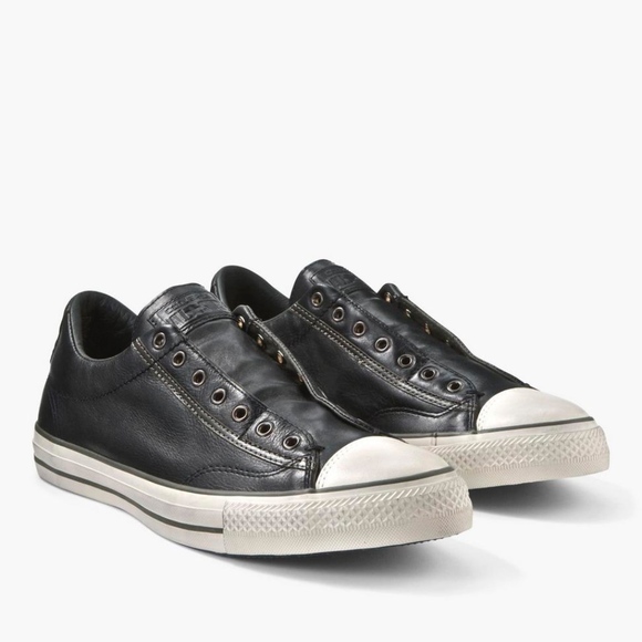 leather slip on converse